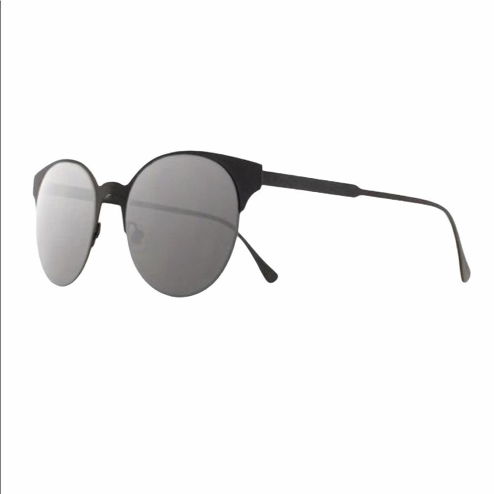 Joe's Jeans Sunglasses Round Black Metal Frame Maximum‎ UV Protection